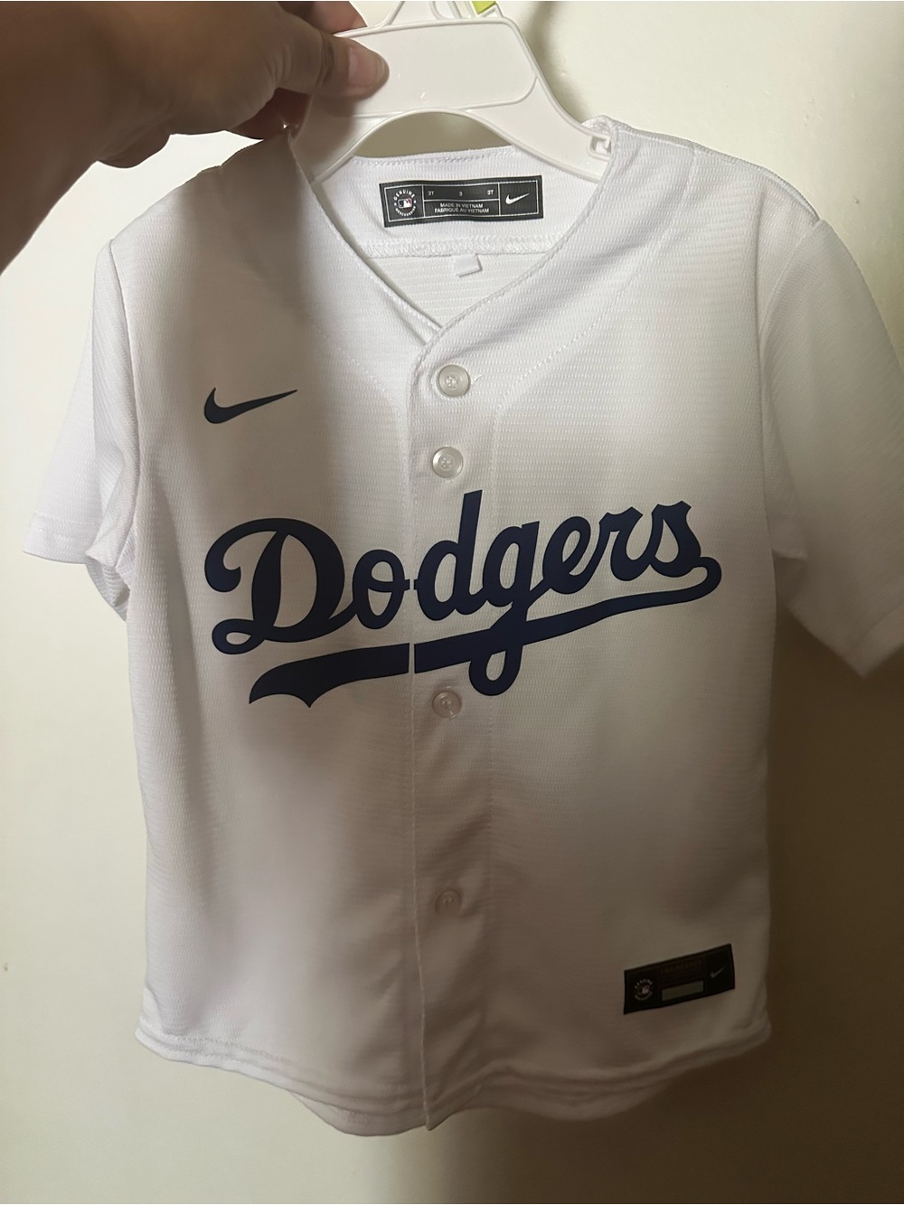 Nike White Kids Dodgers Baseball Jersey - Betts